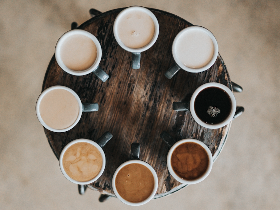 Round Table with Coffee around it - Jar Bar